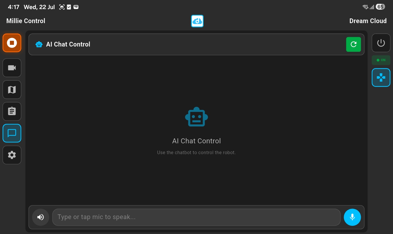 Millie Bot Controller App