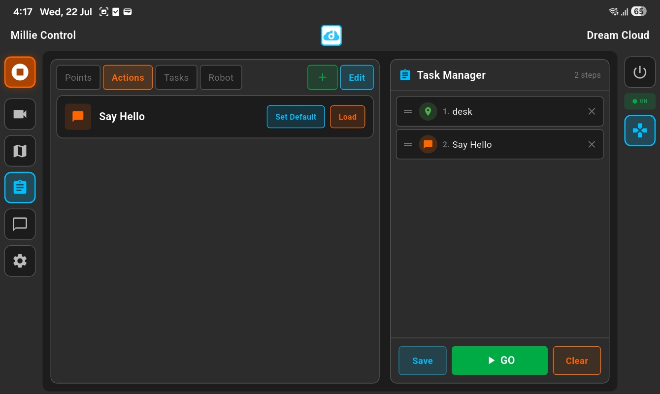 Millie Bot Controller App